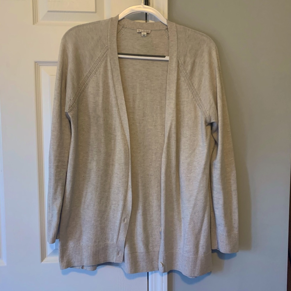 Gap tan button cardigan w/merino wool